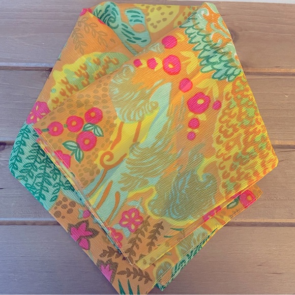 Vintage Floral Scarf - Picture 2 of 3